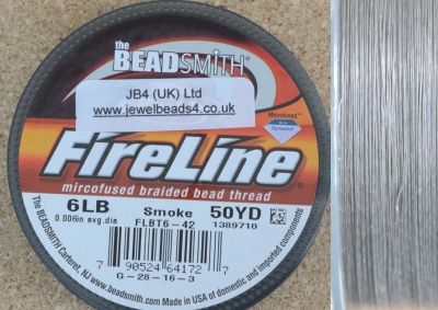 FireLine Beading Thread 10LB CRYSTAL .008 -50 Yards