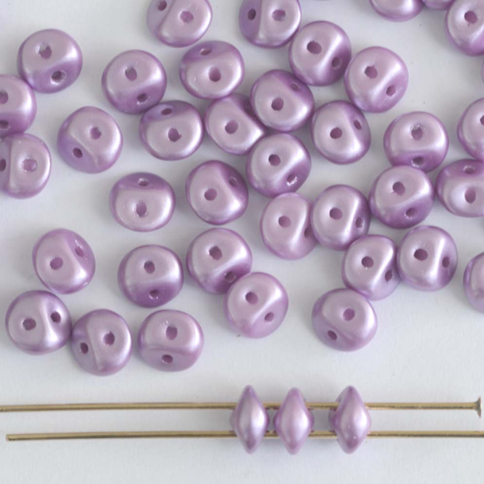 Es-o Purple Alabaster Pastel Lila 02010-25012 Czech Glass Bead x 5g -  jewelbeads4