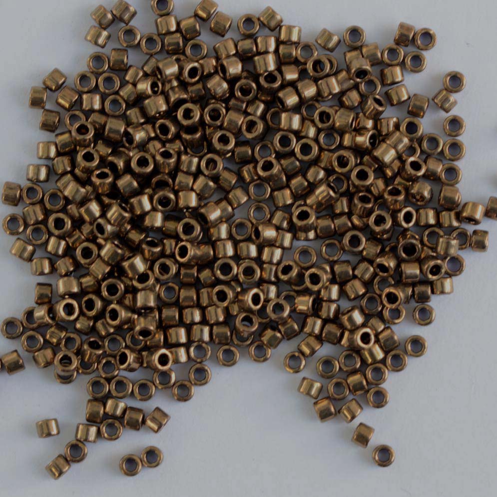  Miyuki Delica Seed Beads Bundle: Size 11/0, Gold Metallic  Palette Collection DB42, DB410, DB1832